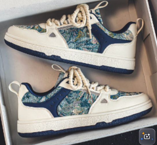 Van Gogh Sneakers for Men - Stylish Low-Top Casual Shoes