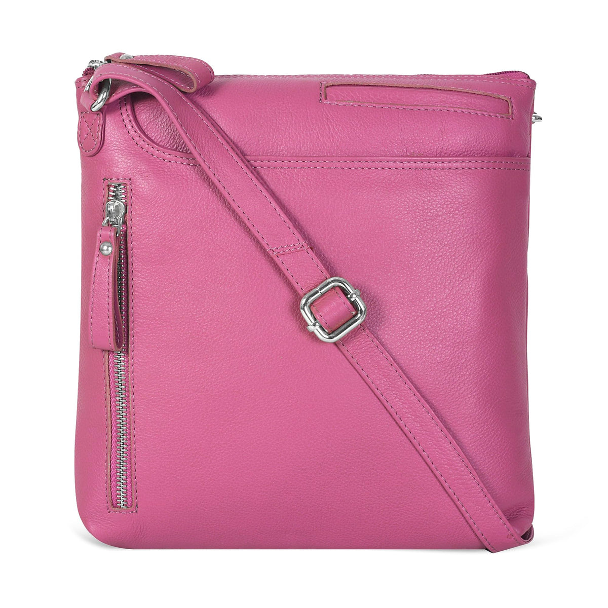 Leather Crossbody Bag for Women, Ladies Sling Handbag, Medium Crossbody Purse