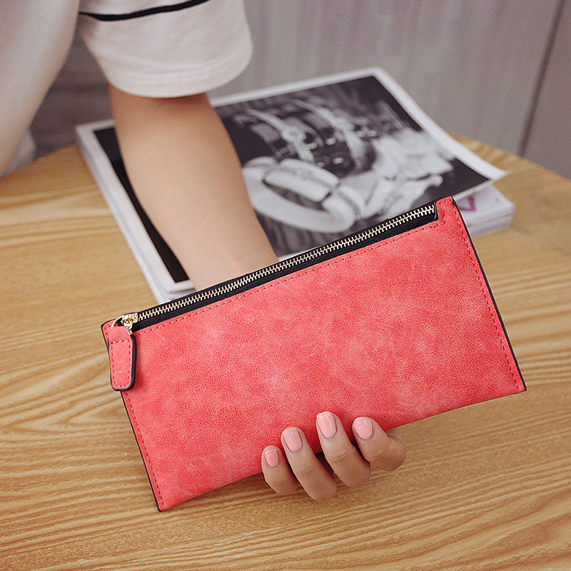 Women's Long Suede Wallet
