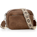 Small Crossbody Bag for Women, Trendy Vegan Leather Purse with Adjustable Guitar Strap