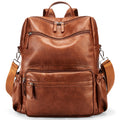 Leather Backpack for Women, Large Fashion Designer Travel Backpack and Shoulder Bag