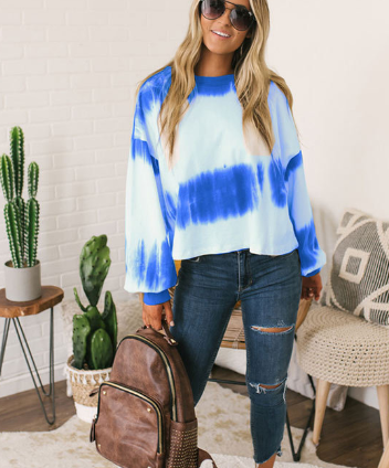 Casual Round Neck Long-Sleeved Sweater Jacket