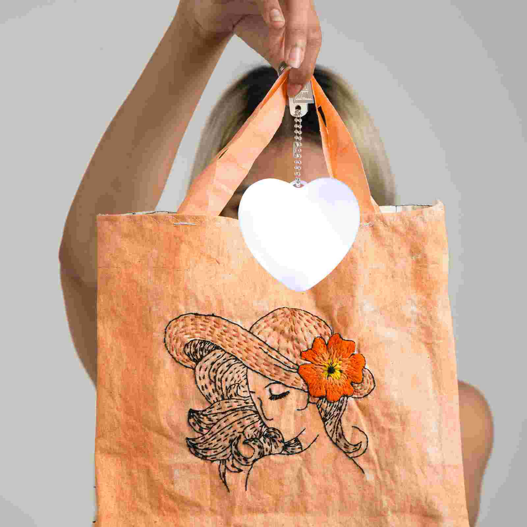 Women's Purse Light, Heart-Shaped Design