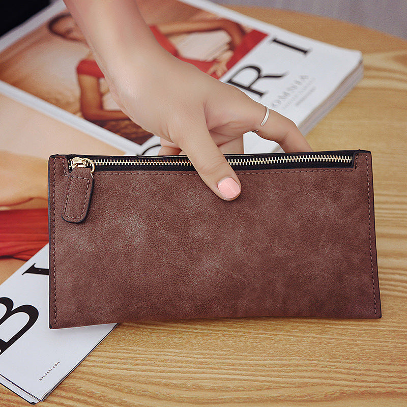 Women's Long Suede Wallet