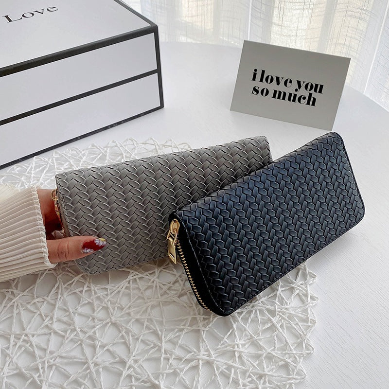 Women's Woven Clutch Wallet