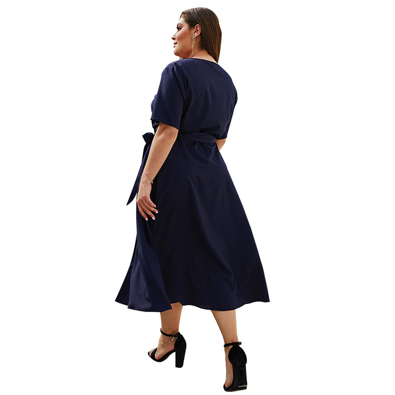 2023 Women's Elegant V-neck Long Summer Dress 4XL