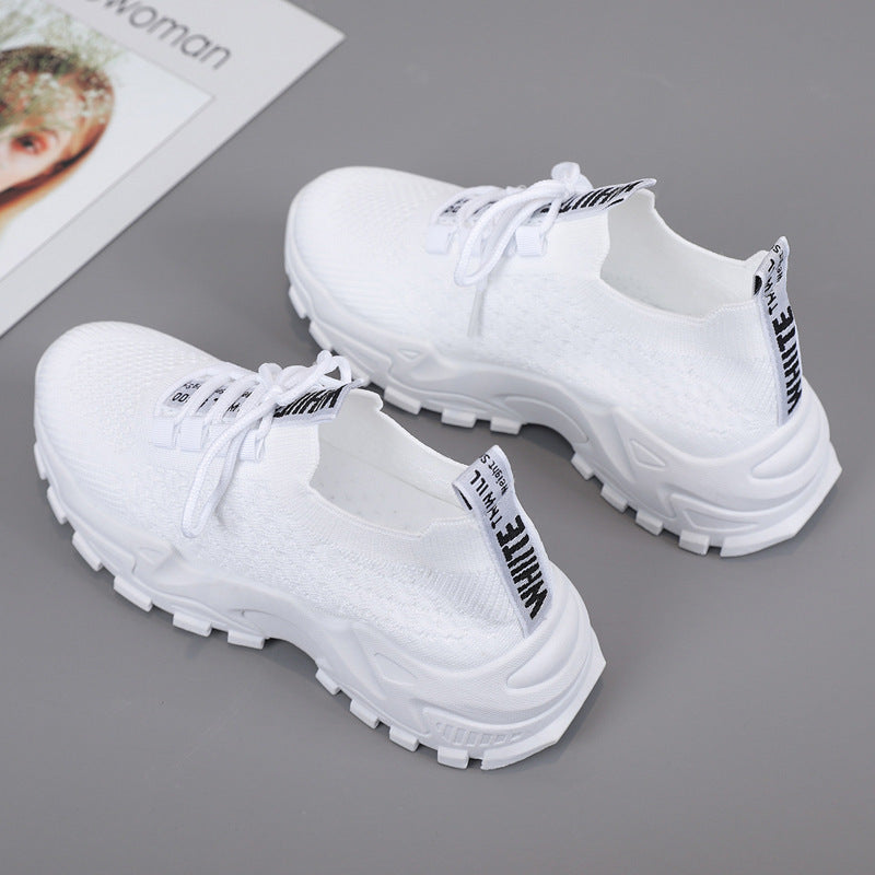 Women's Fashion Casual Fly Woven Sneakers - Comfortable
