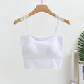 2024 Women's Seamless Sports Crop Top with Straps