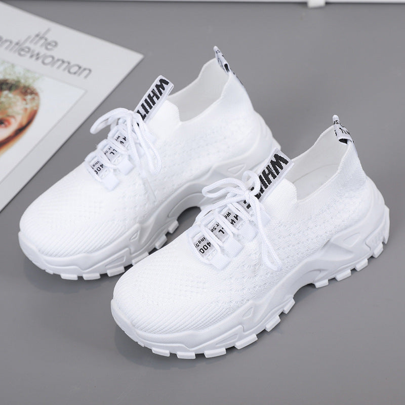 Women's Fashion Casual Fly Woven Sneakers - Comfortable