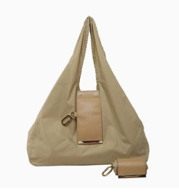 Women's Lightweight Nylon Shoulder Handbag with Key-ring