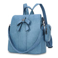 Vegan Leather Backpack Purse for Women, Anti-Theft Shoulder Bag Satchel Purse