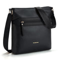 Women's Crossbody Bag, Multi Pocket Purse, Soft Leather Shoulder Handbag with Adjustable Strap