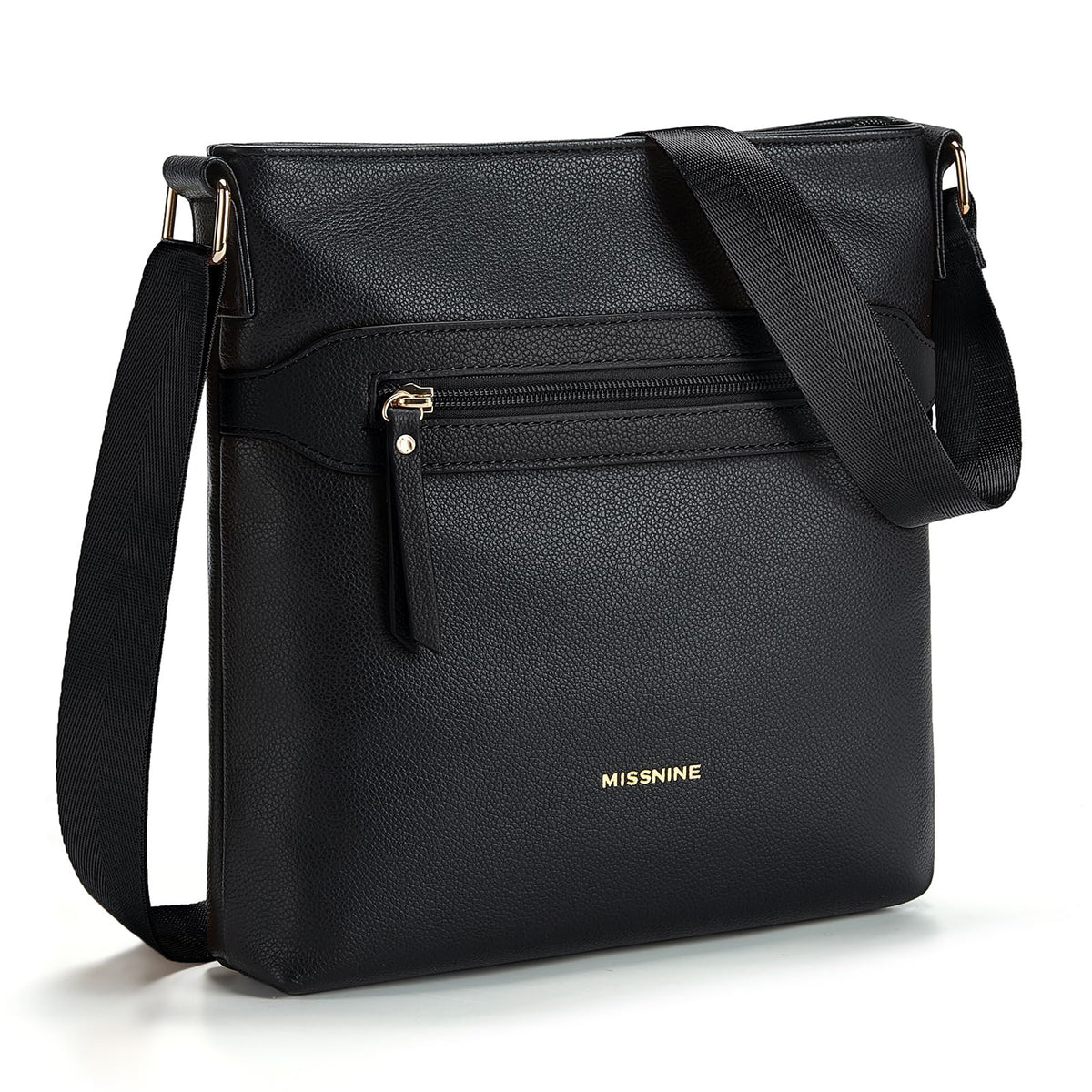 Women's Crossbody Bag, Multi Pocket Purse, Soft Leather Shoulder Handbag with Adjustable Strap