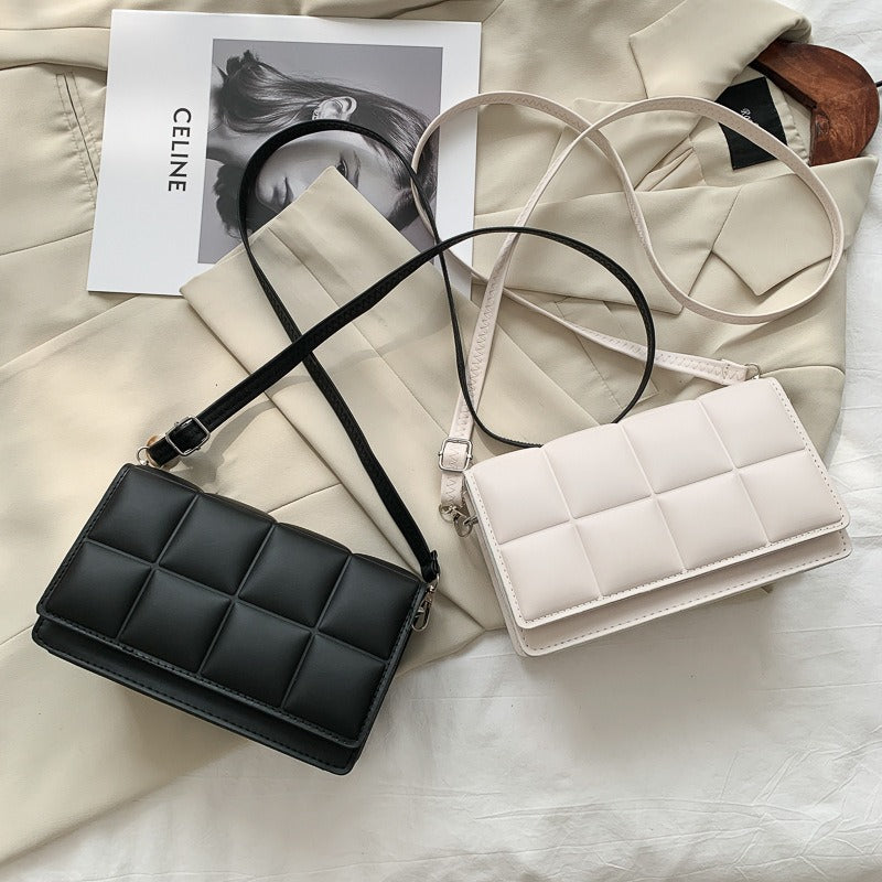Rhombus PU Crossbody Shoulder Bag