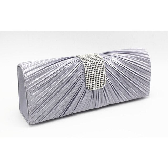 Satin Silk Evening Clutch Purse for Women