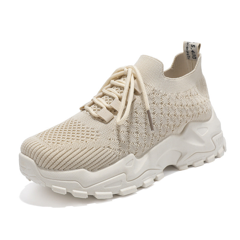 Women's Fashion Casual Fly Woven Sneakers - Comfortable