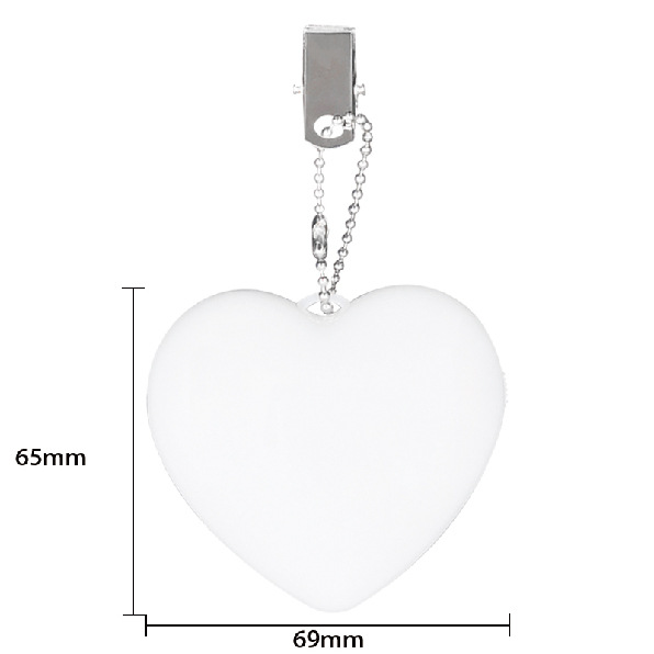 Women's Purse Light, Heart-Shaped Design